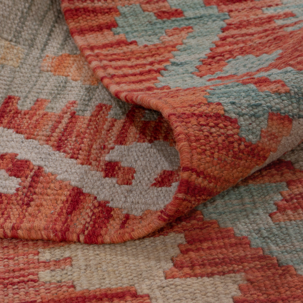 Kelim Teppich - Splash - 192 x 151 cm - mehrfarbig