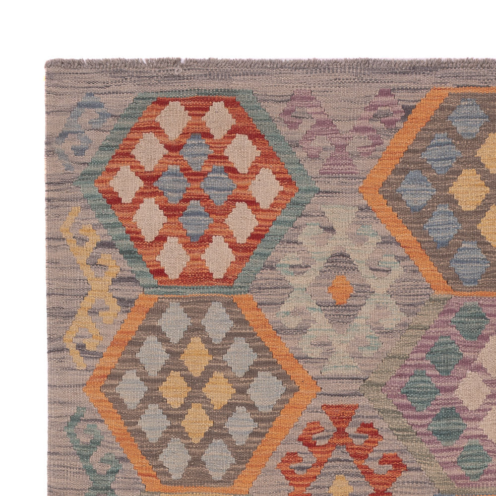 Kilim Maimana Tæppe 199x154cm - Uldtæppe