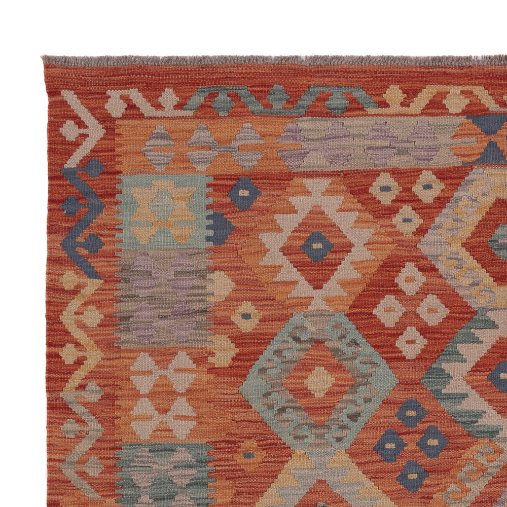 Kilim Maimana Tæppe 198x154cm - Uldtæppe