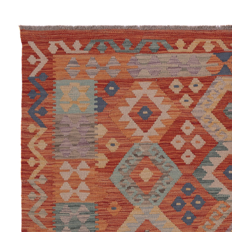 Kelim Teppich - Splash - 198 x 154 cm - mehrfarbig