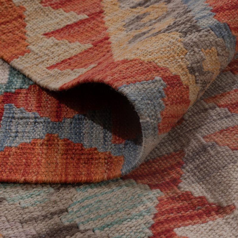 Kelim Teppich - Splash - 200 x 154 cm - mehrfarbig