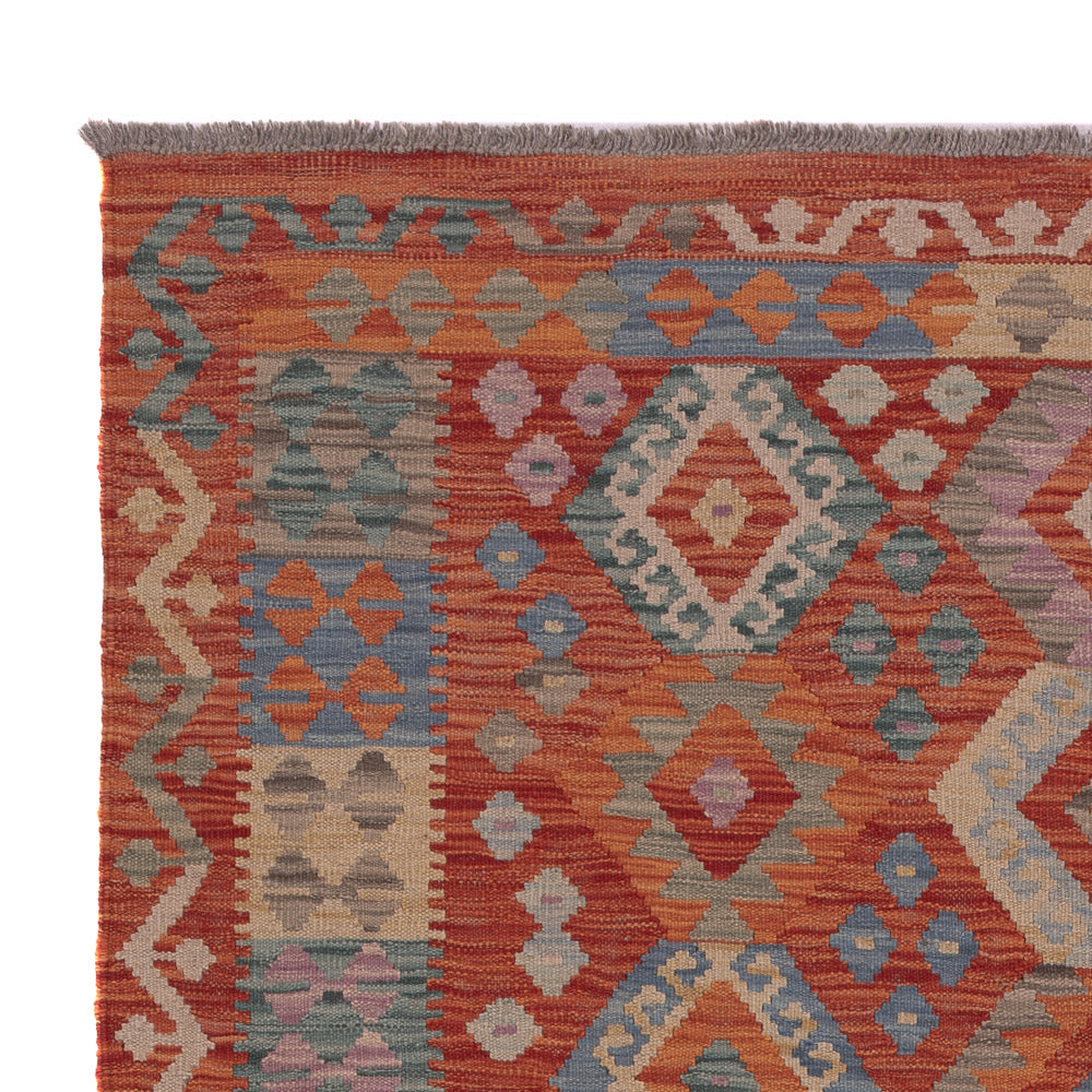 Kilim Maimana Tæppe 198x151cm - Uldtæppe
