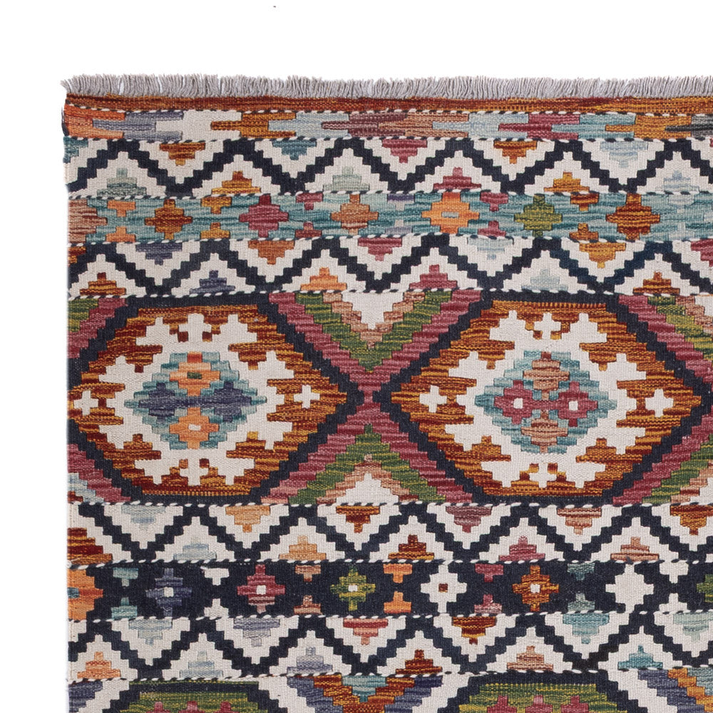Kilim Maimana Tæppe 256x190cm - Uldtæppe