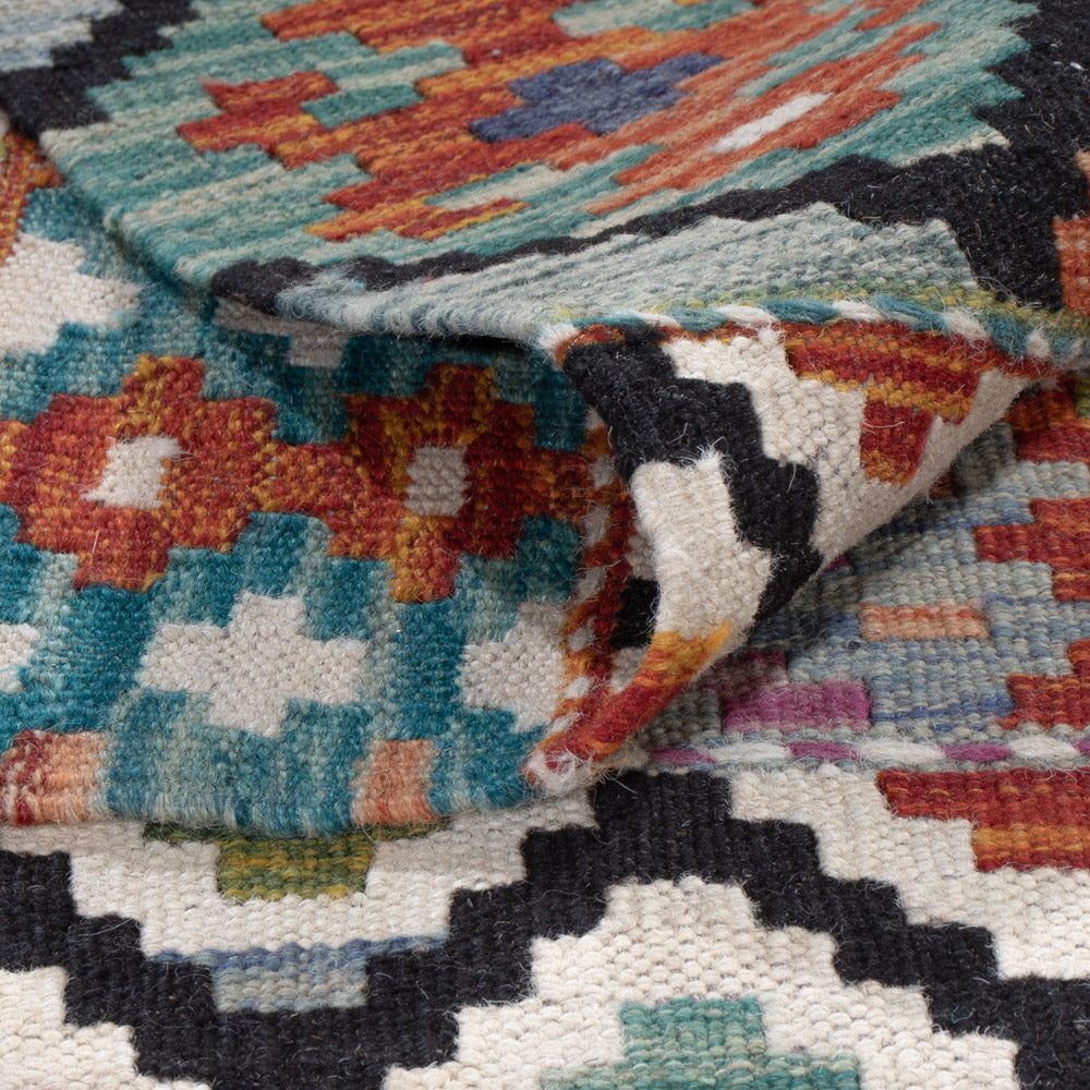 Kelim Teppich - Splash - 287 x 197 cm - mehrfarbig