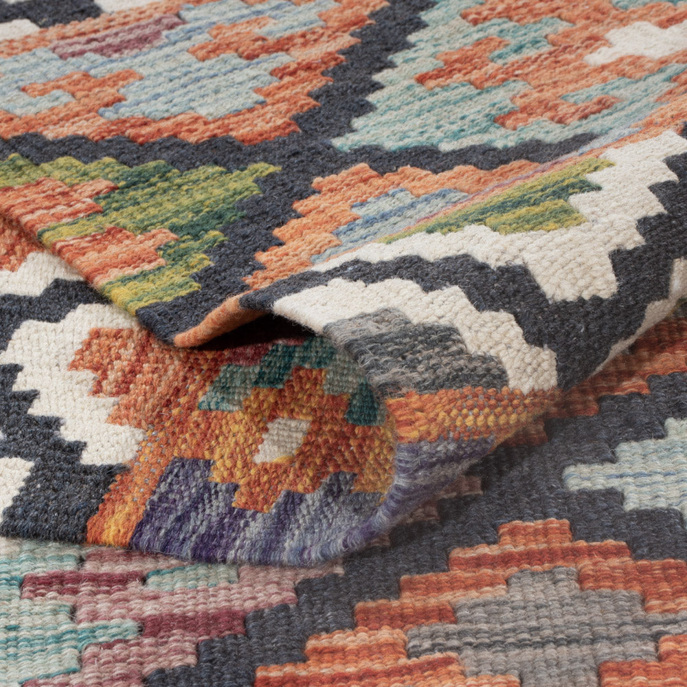 Kelim Teppich - Splash - 244 x 185 cm - mehrfarbig