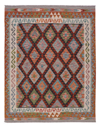 Kelim Teppich - Splash - 196 x 155 cm - mehrfarbig