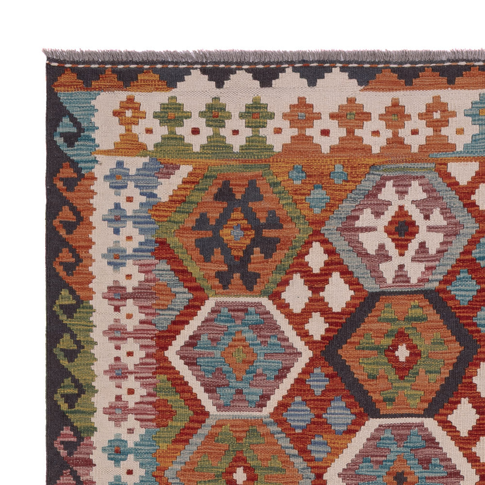 Kilim Maimana Tæppe 192x157cm - Uldtæppe