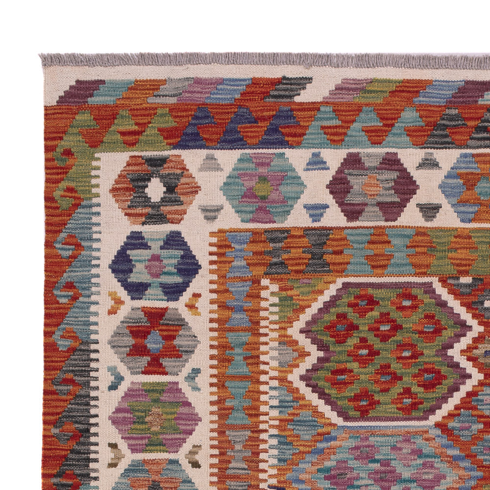 Kilim Maimana Tæppe 195x158cm - Uldtæppe