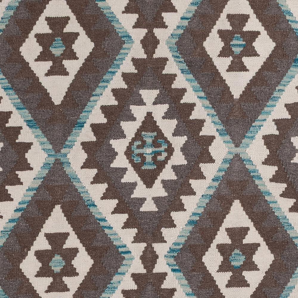 Kelim Teppich - Splash - 243 x 176 cm - dunkelgrau