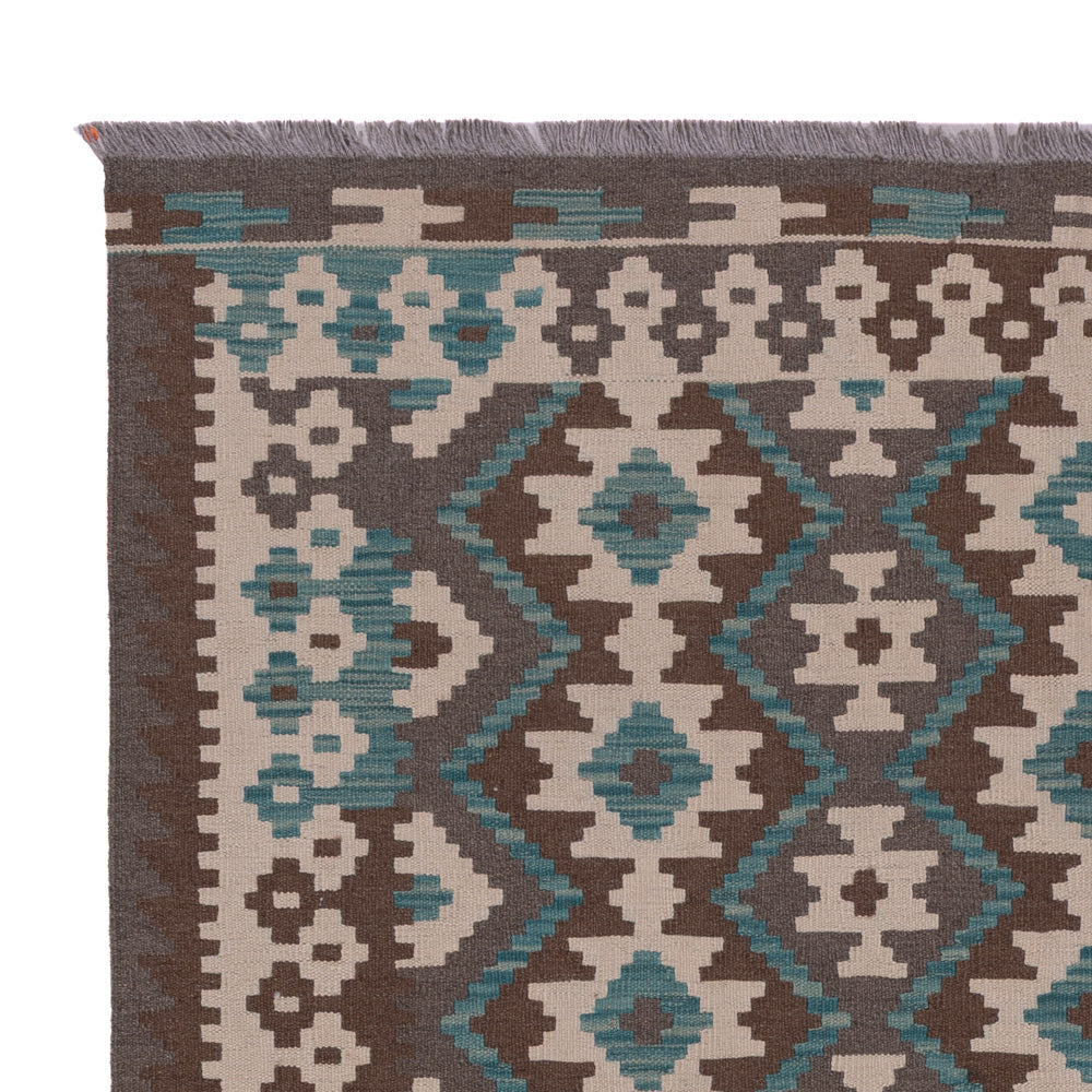 Kilim Maimana Tæppe 190x147cm - Uldtæppe