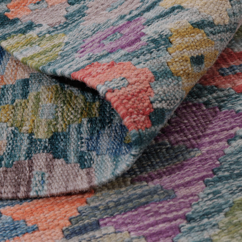 Kelim Teppich - Splash - 128 x 84 cm - mehrfarbig
