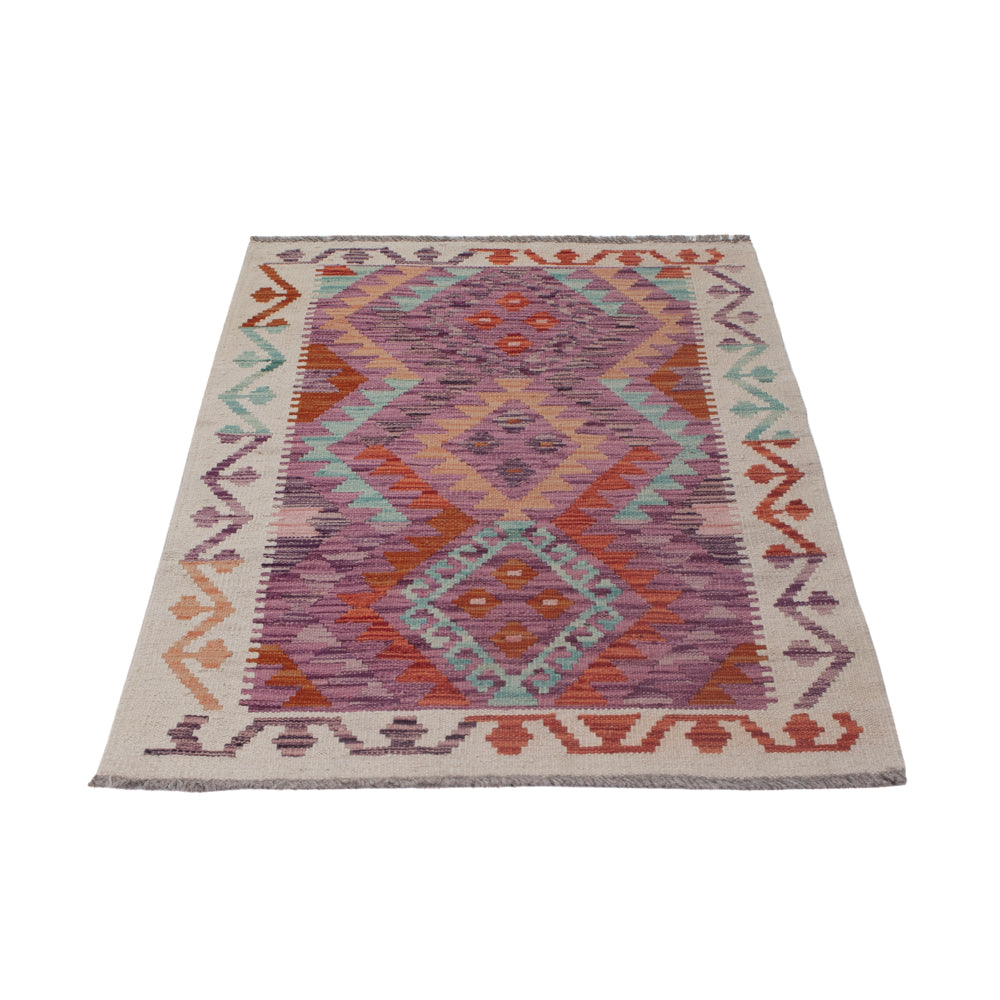 Kelim Teppich - Splash - 121 x 78 cm - mehrfarbig