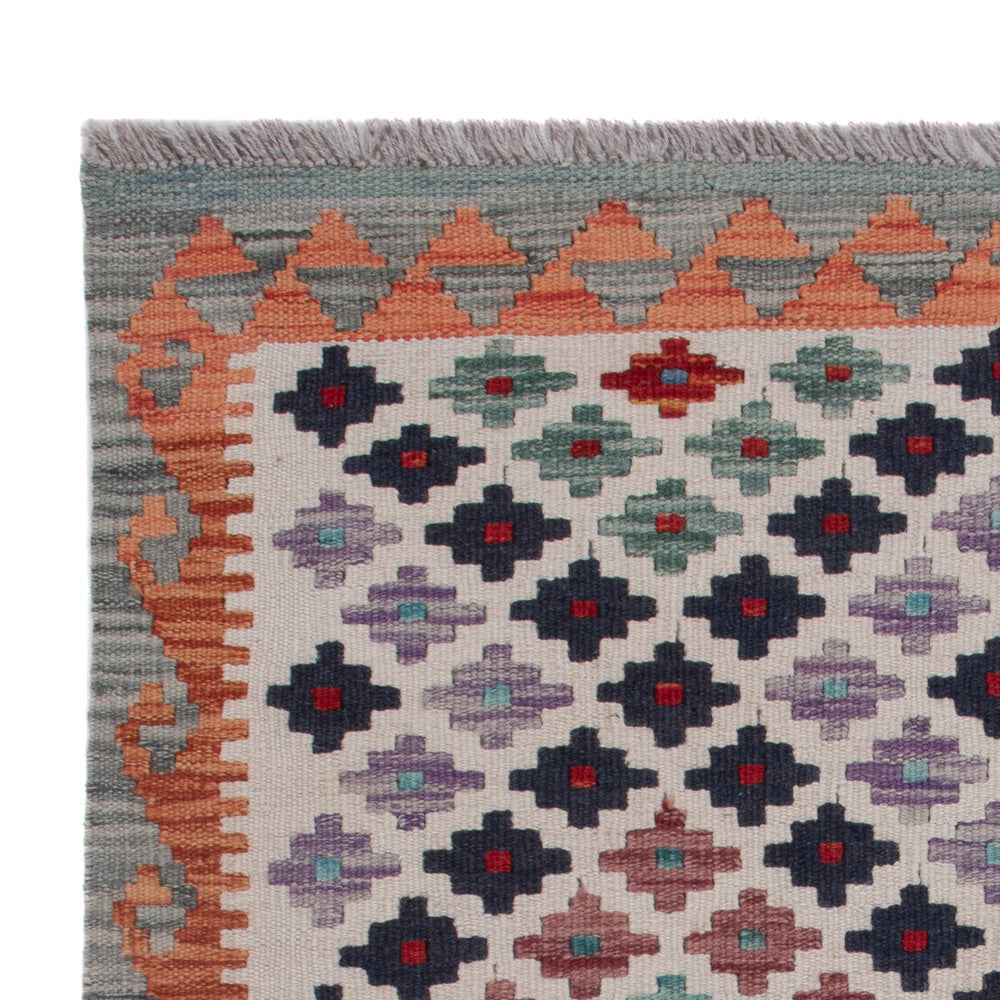 Kelim Teppich - Splash - 125 x 91 cm - mehrfarbig