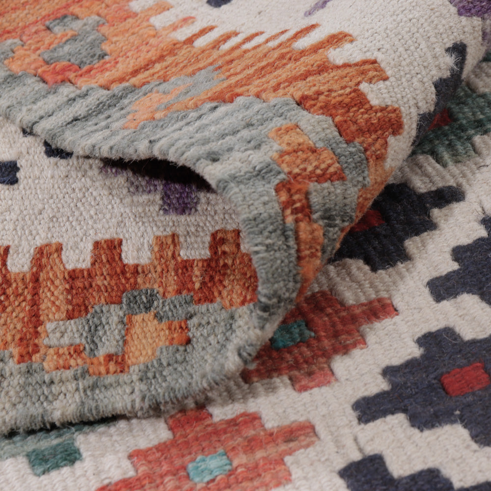 Kelim Teppich - Splash - 125 x 91 cm - mehrfarbig