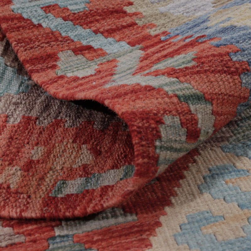 Kelim Teppich - Splash - 136 x 82 cm - mehrfarbig