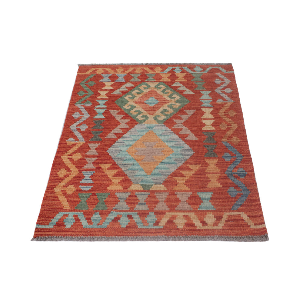 Kelim Teppich - Splash - 122 x 77 cm - mehrfarbig