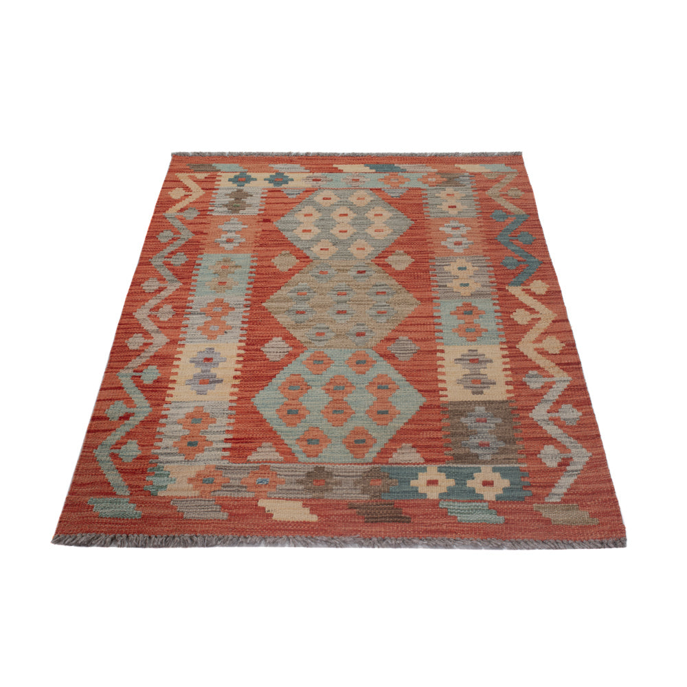 Kelim Teppich - Splash - 123 x 82 cm - mehrfarbig