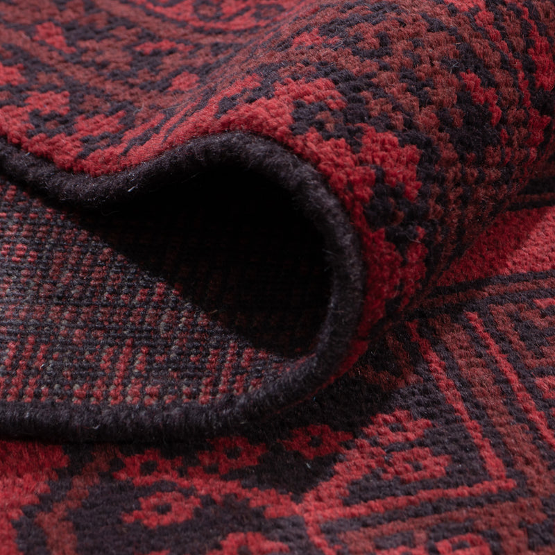 Afghan Teppich - Filpa - 290 x 206 cm - dunkelrot
