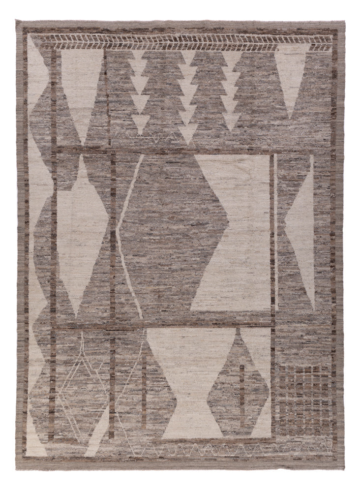 Berber Teppich - 349 x 253 cm - dunkelgrau