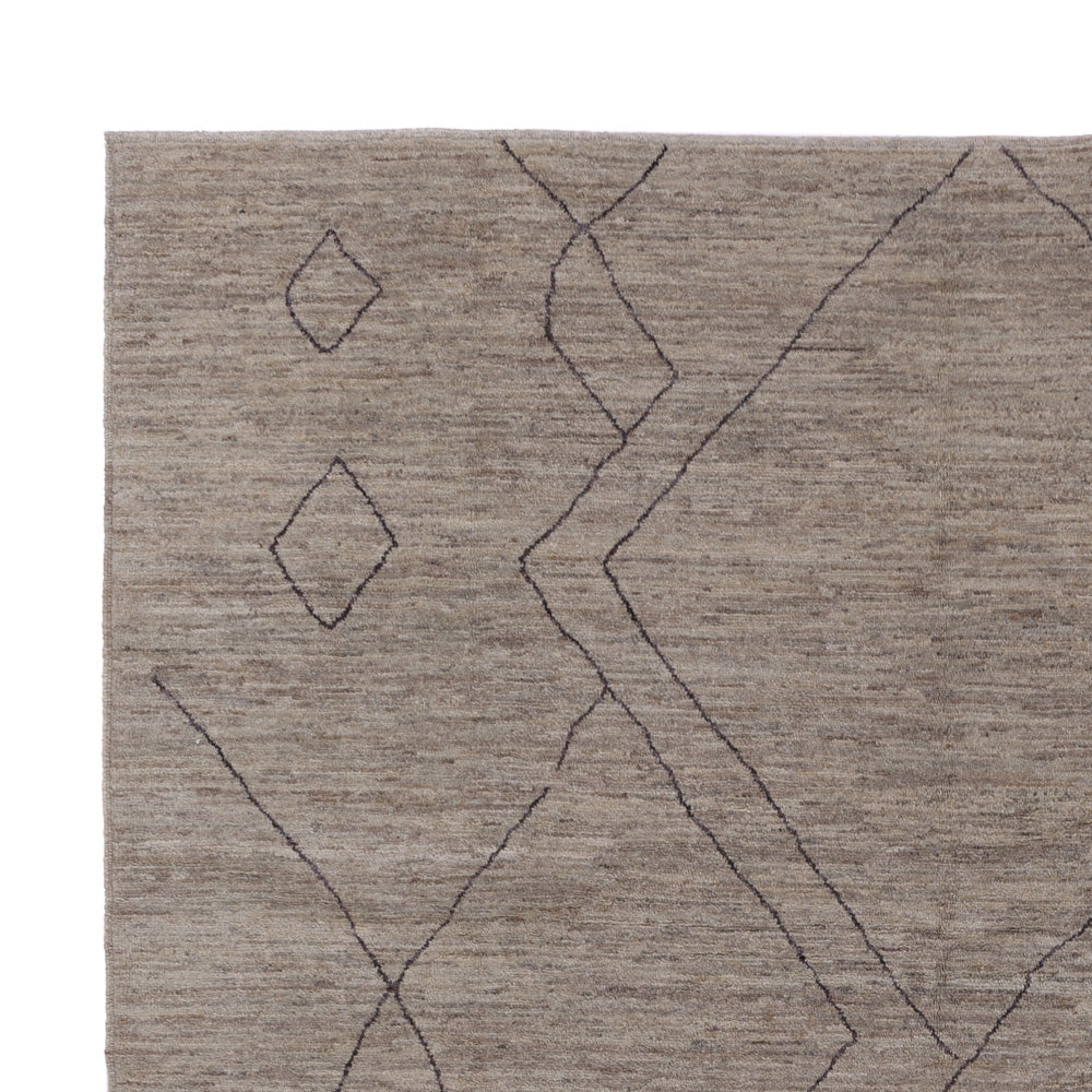 Berber Teppich - 347 x 256 cm - grau