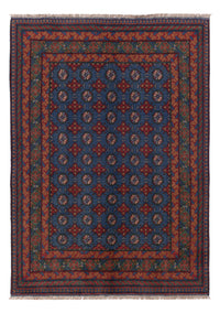 Afghan Teppich - Filpa - 201 x 150 cm - dunkelblau