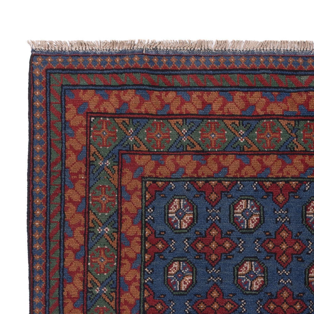 Afghan Teppich - Filpa - 201 x 150 cm - dunkelblau