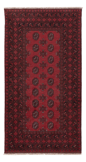Läufer Afghan - Filpa - 197 x 101 cm - dunkelrot