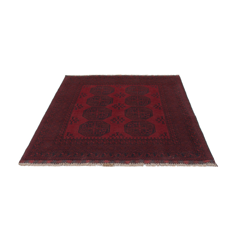Afghan Teppich - Filpa - 193 x 150 cm - dunkelrot