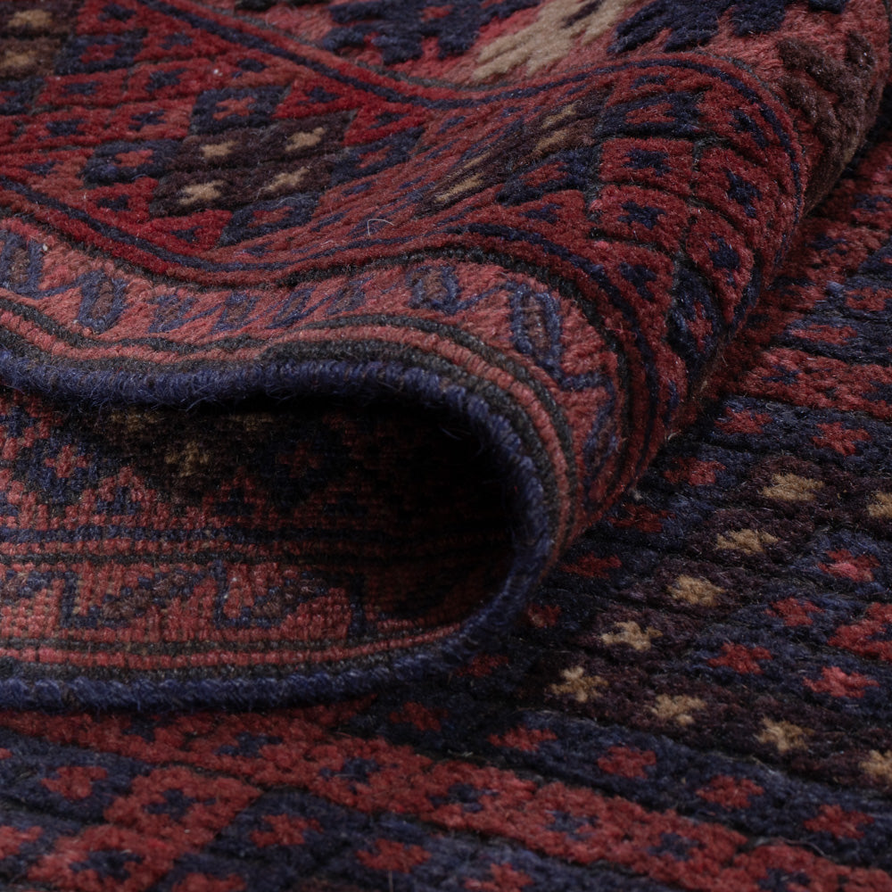 Kelim Teppich - Oriental - 196 x 136 cm - dunkelrot