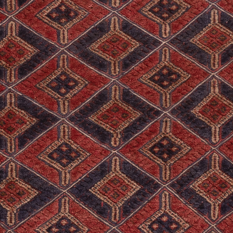 Kelim Teppich - Oriental - 188 x 142 cm - dunkelrot