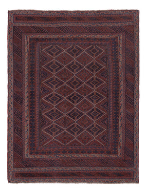 Kelim Teppich - Oriental - 197 x 155 cm - dunkelbeige