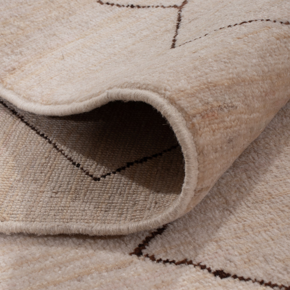 Berber Teppich - 211 x 165 cm - hellgrau