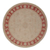 Ziegler Carpet 199x206cm - Orientalsk tæppe - Rund / Lys beige / 199 x 206 cm Rund