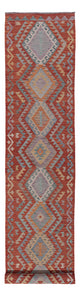 Kilim Maimana Tæppe 404x80cm - Uldtæppe