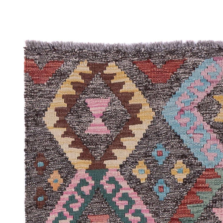 Kilim Maimana Tæppe 302x90cm - Uldtæppe