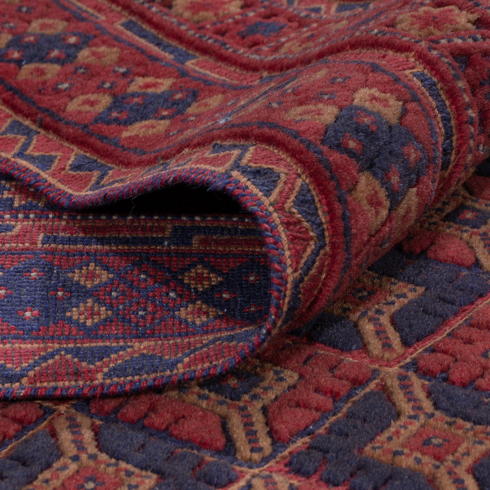 Kelim Teppich - Oriental - 190 x 148 cm - dunkelrot