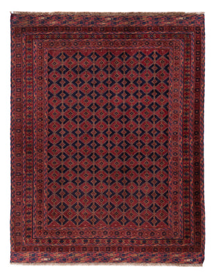 Kelim Teppich - Oriental - 206 x 160 cm - dunkelrot
