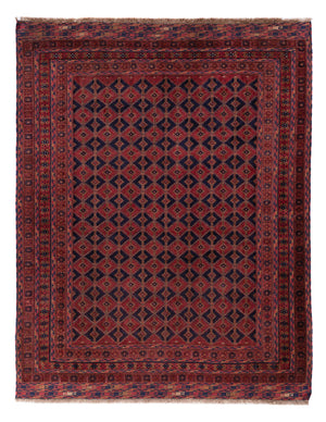 Kelim Teppich - Oriental - 206 x 160 cm - dunkelrot