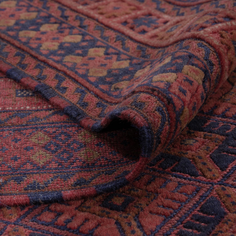 Kelim Teppich - Oriental - 194 x 152 cm - dunkelrot