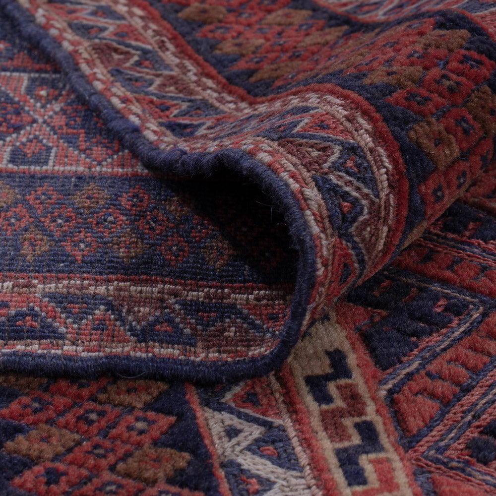 Kelim Teppich - Oriental - 197 x 156 cm - dunkelrot