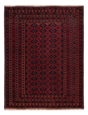 Kelim Teppich - Oriental - 203 x 155 cm - dunkelrot