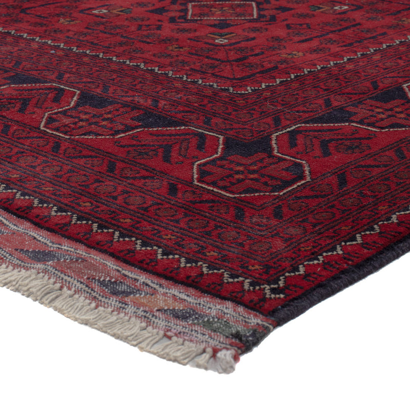 Afghan Teppich - Kunduz - 296 x 200 cm - dunkelrot