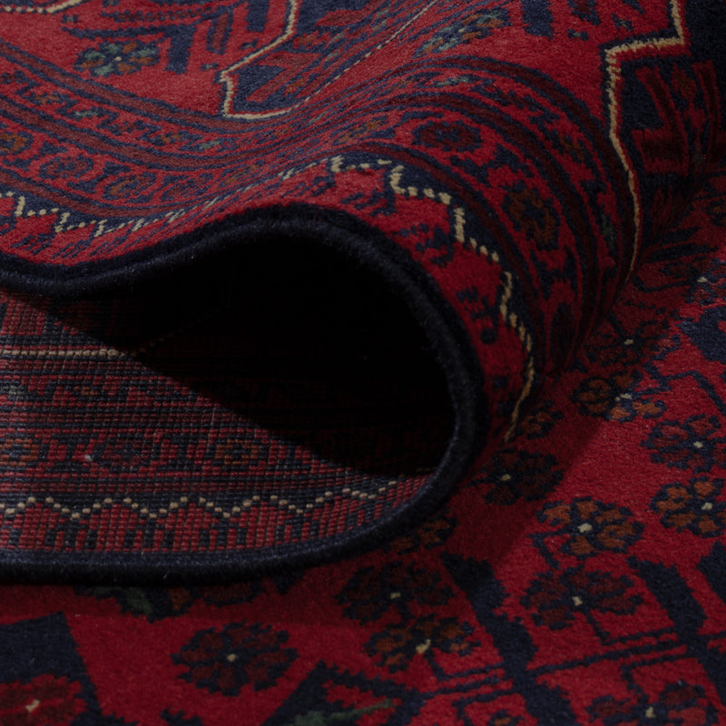 Afghan Teppich - Kunduz - 290 x 197 cm - dunkelrot
