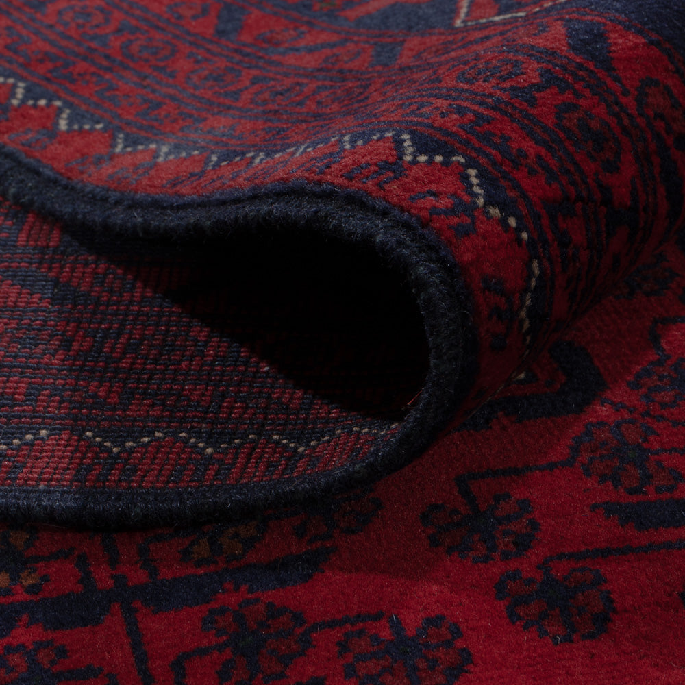 Afghan Teppich - Kunduz - 295 x 200 cm - dunkelrot