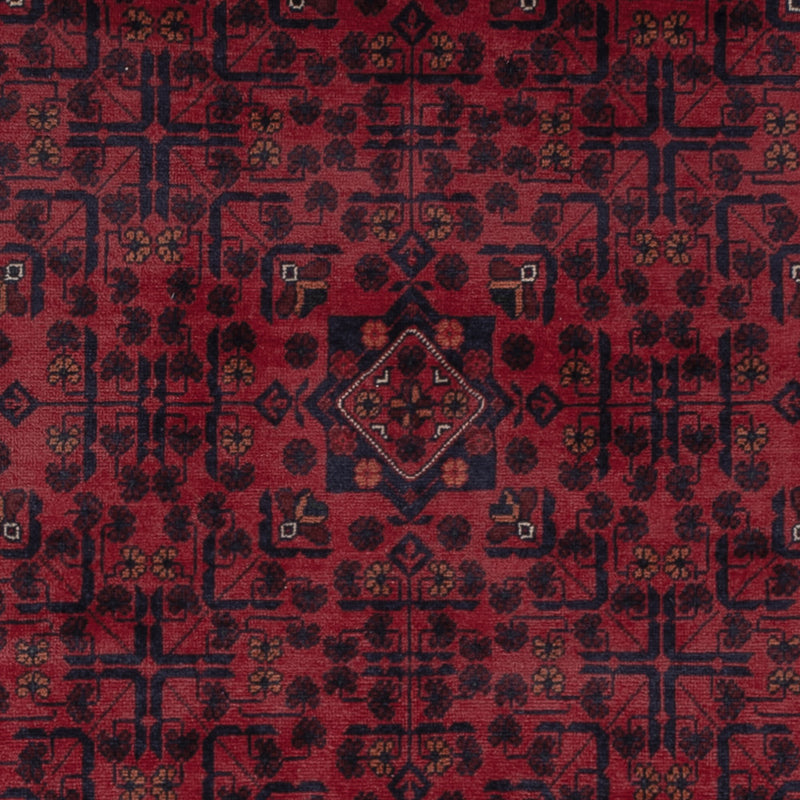 Afghan Teppich - Kunduz - 290 x 198 cm - dunkelrot