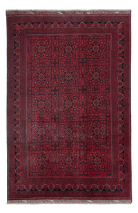Afghan Teppich - Kunduz - 288 x 194 cm - dunkelrot