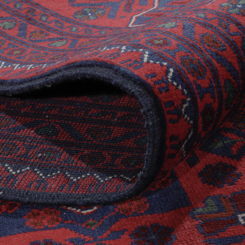 Afghan Teppich - Kunduz - 301 x 200 cm - dunkelrot