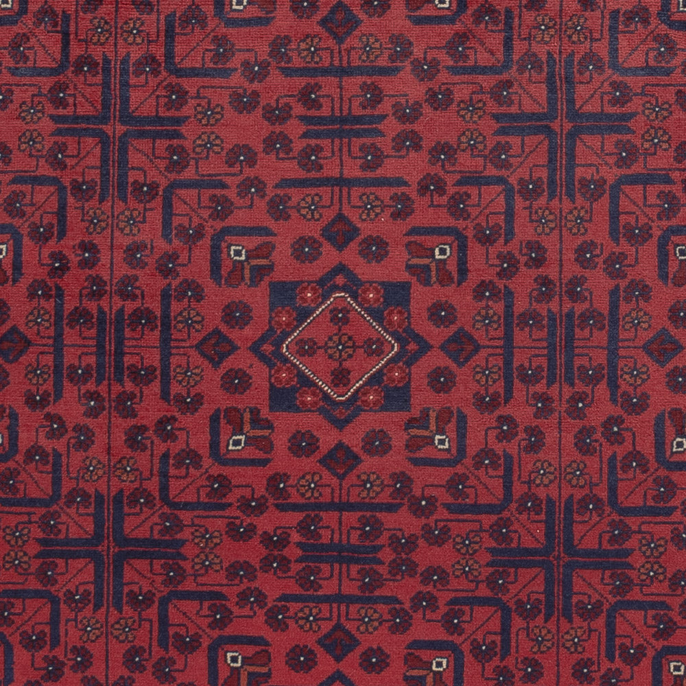 Afghan Teppich - Kunduz - 282 x 201 cm - dunkelrot