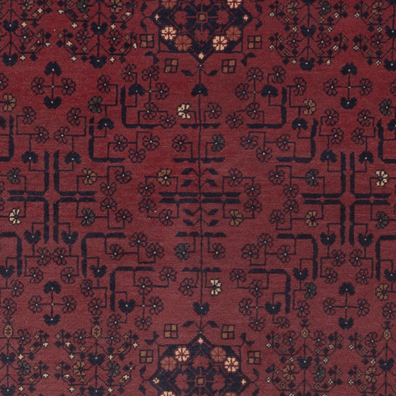 Afghan Teppich - Kunduz - 280 x 184 cm - dunkelrot
