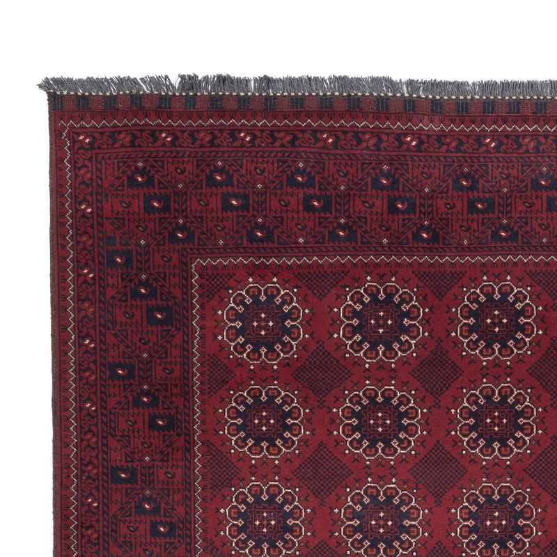 Afghan Teppich - Kunduz - 283 x 199 cm - dunkelrot
